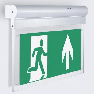 China Safety LED Emergency Exit Sign Lighting Instruction Of Escape for sale