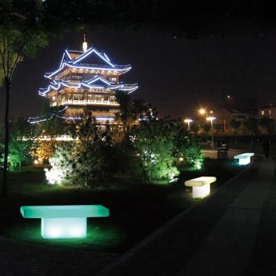 China Modern Times Decorative Multicolor Changing Outdoor Waterproof Led T Stools Garden Decoration ip65 Lights T Stools For Sale for sale