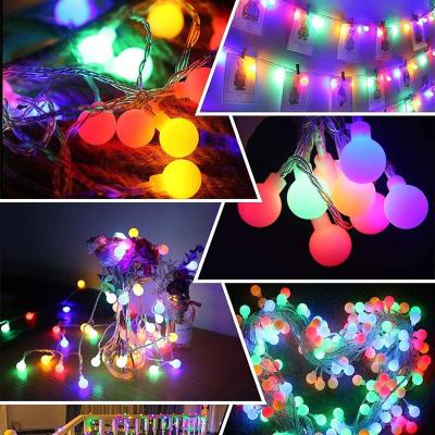 China Holiday Colorful Tree String LED String Bubble Bubble Ball Copper Wiring Christmas Festoon Club Bar Shop Decoration Lamp Light for sale