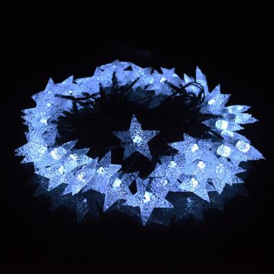 China String Five Stars LED Copper Wire String Stars LED Copper Wire Christmas Holiday Tree Festoon Club Bar Shop Decoration Home Decorative Neon Lamp String Light for sale