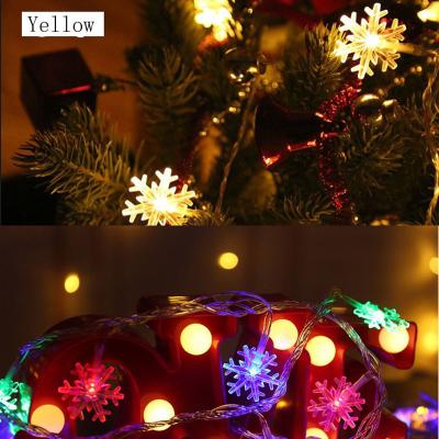 China Christmas Tree Club Bar Holiday Shop Decorative Festival Decoration String Lights Copper Wire Snowflake String Lights Neon Lamp for sale