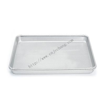 China Viable Pan Baking Full Oven Cake aluminum foil perforated pan with rolled edges for sale