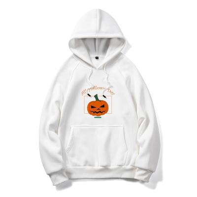 China High Quality Anti-wrinkle Street Wear Hoodie Man Sweatshirts Halloween Pumpkin Style Screen Printing Hoodies Design New 2021 for sale