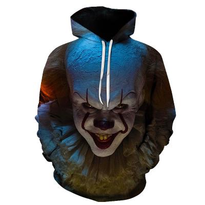 China Anti-wrinkle high quality clown soul back dtg reverse weave 100% cotton hoodie sets for women hoodies for sale