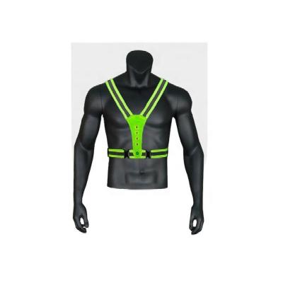 China Carnival Costume 2022 LED Adjustable Waistcoat High Visibility Safety Reflective Vest Outdoor Working Recycling Adjustable Elastic Strap Riding Elastic Carnival Reflective for sale