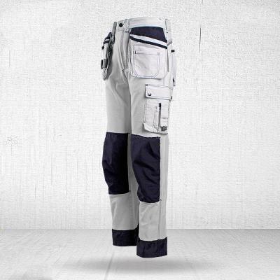 China Men's Work Wear Uniform Men's Work Wear Trousers Carnival Costume OEM Cargo Painter Trousers Adult White With Pockets And Codura Zipper for sale