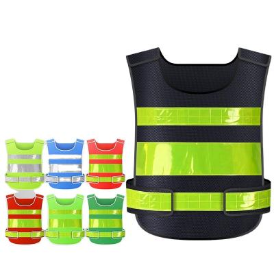 China Carnival Costume 2022 Lowest Price Night Safety Adult Customized Elastic Fluorescent Reflective Vest for sale