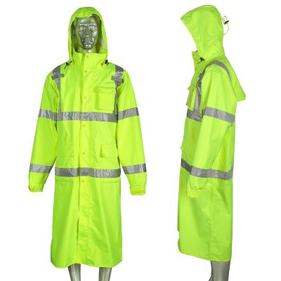 China 2022 Reflective Carnival Raincoat Costume 2022 Hi Force Visibility Polyester Outerwear High Capacity Resistant Windproof Adult Breath Raincoat for sale