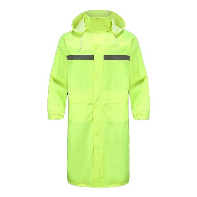 China 2022 OEM Factory Wholesale Custom Wholesale Double-Layer Motorcycle Long Lightweight Breathable Reflective Costume OEM Factory Long Raincoat With Custom for sale