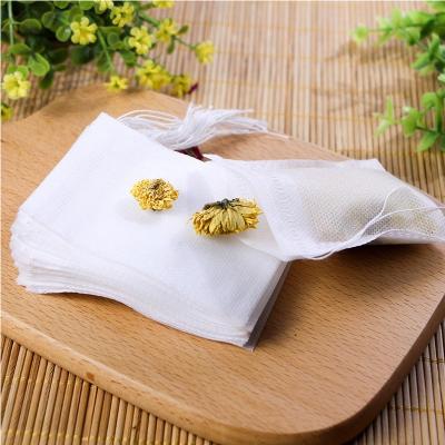 China Portable; 100pcs Durable Disposable TCM Cotton Soup Small Size Resealable Canvas Bag 7*9cm Bag Tea Bags With Drawstrings for sale