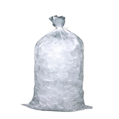 China Large Capacity Recyclable Freezer Keeper 10 Pound Food Grade Reusable Plastic Drawstring Ice Cube Bag for sale