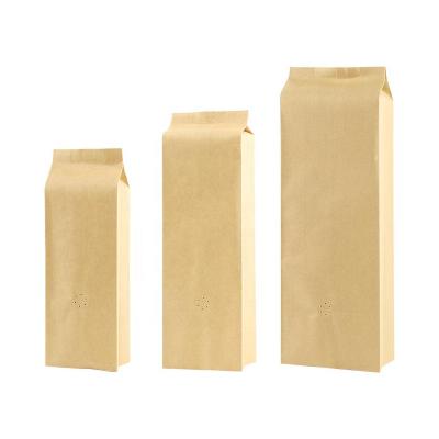 China Kraft Paper/VMPET/PE Side Gusset Coffee Packaging Bag 0.5lb/1lb/2lb Brown Kraft Bag With Valve for sale