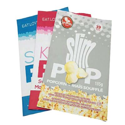 China Moisture Proof Moisture Proof Snacks Packaging Custom Aluminum Foil Lined Middle-Sealed Bag For Popcorn for sale