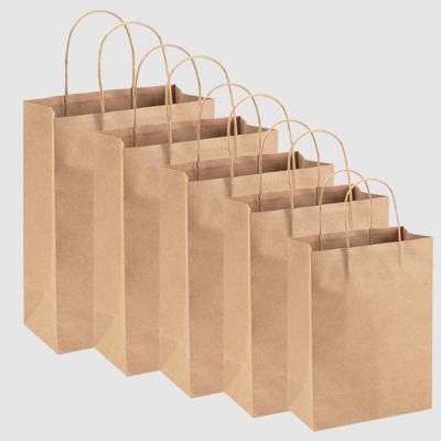 China Wholesale Shipping 100% Biodegradable Paper Handle Packaging Bag In Stock Accept Customized Cosmetic for sale