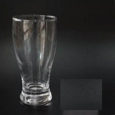 China 380ML Tumbler Glass Cup Transparent Sustainable Beer Glass Mug for sale