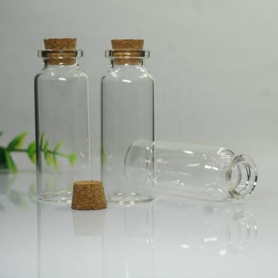 China Gift Xuzhou Factory Mini Borosilicate Tube Glass Test Bottle With Cork And Aluminum Screw Cap for sale