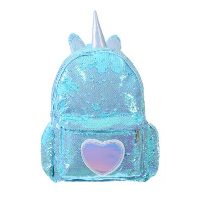 China JANHE Fashionable Ladies Backpack Sequin Glitter Cute Large Leisure Teen Girls Travel Bagpack Unicorn School Bookbags Bags Backpack for sale