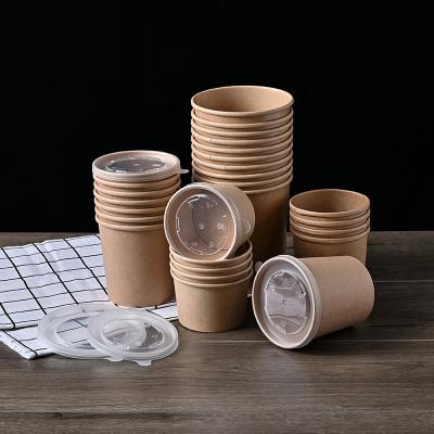 China Biodegradable Disposable Snack Noodle Bowl Eco-Friendly Disposable Food Wrapping Paper Wrapping Paper Cup for sale