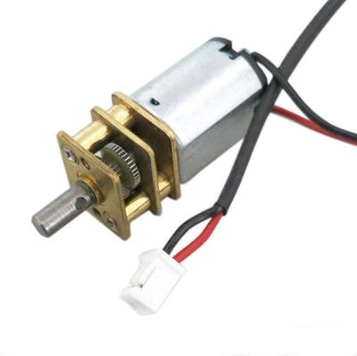 China 12V 6V DC Gear Motor Totally Enclosed Rubber Wheel For DIY Robot Smart Car for sale