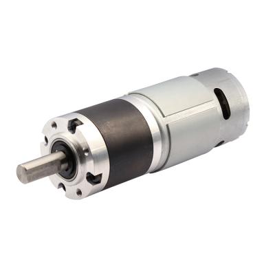 China Totally Enclosed High Torque Gearbox 42mm 12v 24v Brush Speed ​​DC Motor Used In Pump for sale