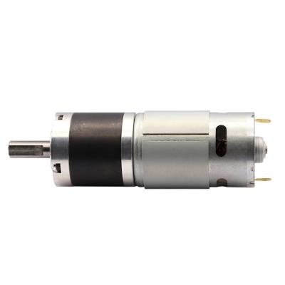 China Totally Enclosed High Torque 12v 24v 50kg.cm Gearbox 42mm DC Gear Motor For Monitor for sale