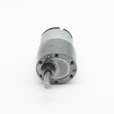 China Totally Enclosed 37mm 12V 24V 750rpm 800rpm Brush Gear Motor for sale