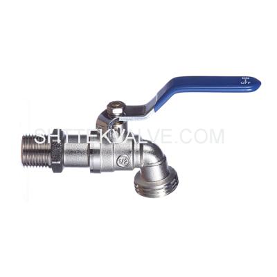 China General 1/2 INCH MIP INTAKE 3/4 INCH MALE BALL VALVE HOSE NICKEL PLATED BRASS VALVE for sale