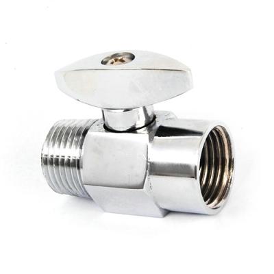 China Diverless CP Brass Regulator Water Flow Adjuster Shower Volume Control for sale