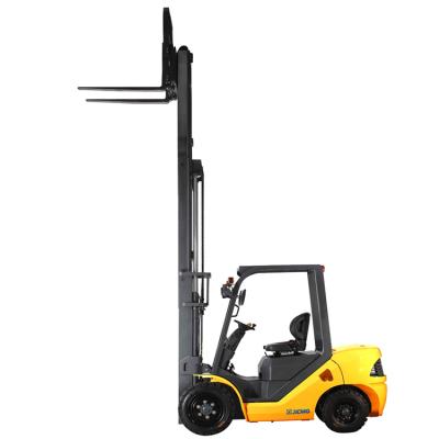 China High Quality Hotel XCMG 3.5 Ton Diesel Forklift 3.5 Ton Diesel Forklift Truck With Tire Flanges for sale