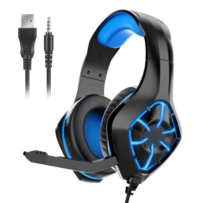 China Headband Earphone With Wire Game Headset 3.5mm Headset Gaming Headset Headphone Audio Earphone for sale