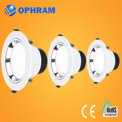 China Ra75 High Power Led Indoor Downlight Fixtures 6inch 12W 75lm/W CRI75 for sale