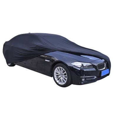 China High Quality Dust Cover Customize Logo Dust Proof Spandex Full Car Cover Elastic Indoor Car Cover for sale