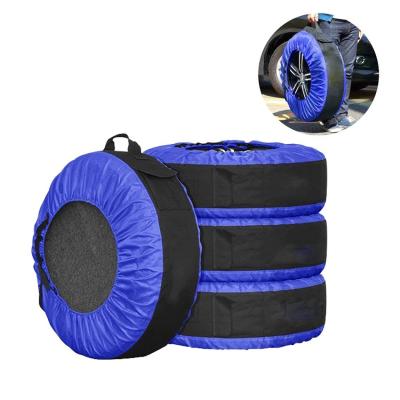 China Universal Business Tire Cover Car Tire Storage Bag Vehicle Wheel Protector 4pcs for sale