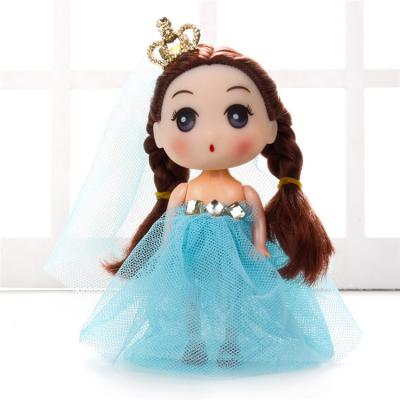 China 12cm Soft Eco-Friendly Children's Toys Interactive Wear Hat Baby - Pendant Head Chain Wedding Doll Toy Small for sale