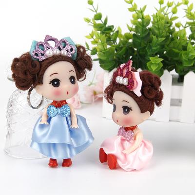 China Wholesales Eco-friendly 7 Inch 4.5 Inch 3.1 Inchescute Small Doll Gift Key Chain Mini Doll for sale