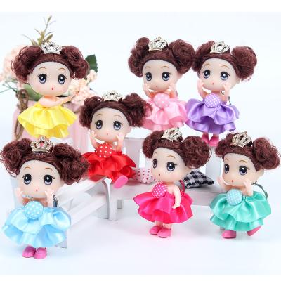 China Wholesale Eco-friendly Cute Mini Doll Fashion Key Chain Pendant Reborn Dolls Children's Toy for sale