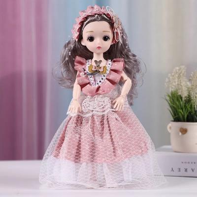 China 12 Inch Eco-Friendly Vinyl Doll Toy Princess Hanging Baby Dolls Dress Up for sale