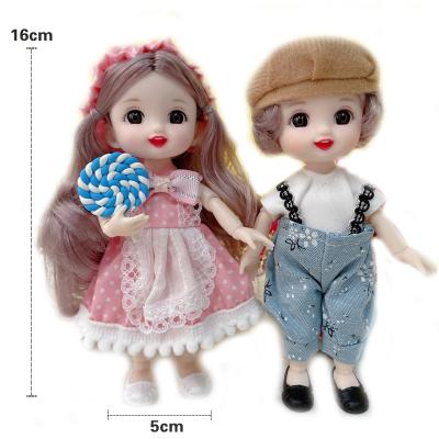 China Fashion Princess Doll Kids Gift Vinyl Eco-friendly Wholesale Exquisite 17cm Doll for sale