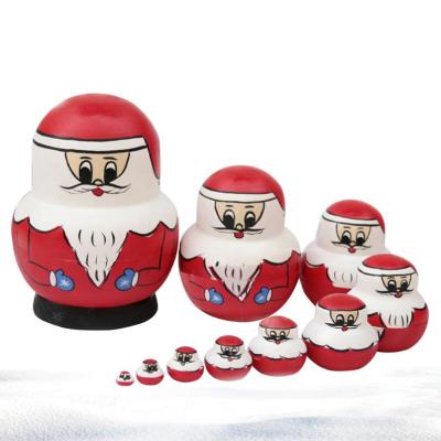 China 2021 Eco-friendly High Quality Factory Customized Wooden Crafts Wooden Russian Nesting Dolls for sale