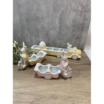 China Minimalist Ceramic Home or Gift Crafts Easter Decor Cute Easter Decorating Supplies for sale