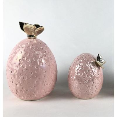 China Minimalist Fashion Modern Style Braised Egg Shape Ornaments Ornaments Ceramic Accessories for sale