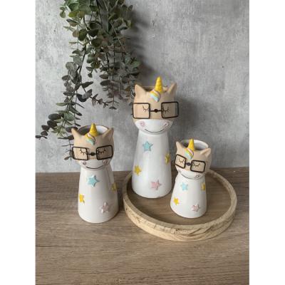 China Wholesale Minimalist Cartoon Animal Ceramic Vase Decoration Cartoon Home Vase for sale