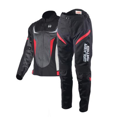 China OEM/ODM Men's Motorcycle Breathable Wear Auto Racing Motocross Tank Top And Pants Riding Sets Jackets With Warm And Waterproof Lining for sale