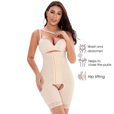 China Fajas colombianas post surgery waist shapewear woman jumpsuit shaper women antibacterial and butt lifter plus size Shapers for sale