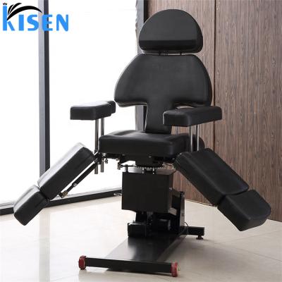 China High quality contemporary cheap hydraulic cosmetic electric tattoo chair price manufacture custom logo 360 degree rotation adjustable for sale