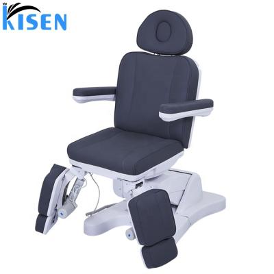 China Contemporary high quality facial bed massage table black color with 5 4 motor rotation electric spa chair for beauty SPA salon use for sale