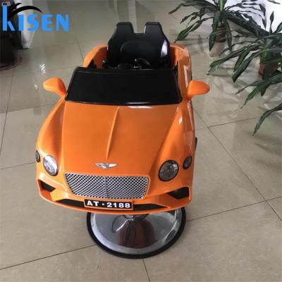 China Kisen factory children's barber chair children's barber chair children's salon traditional antique classic car chair Kisen orange color for sale