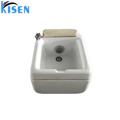 China Kisen Modern Luxury Spa Pedicure Basin Portable Pedicure Sink Bowl With Tubing for sale