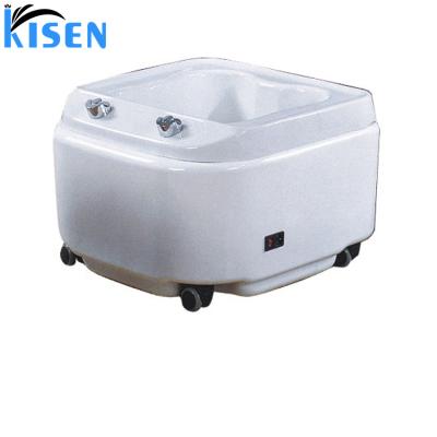 China Kisen Modern Luxury Portable Pedicure Sink With Piping Foot Tub Spa Pedicure for sale