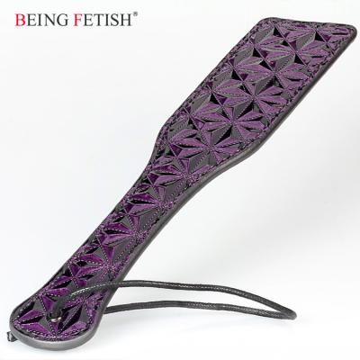 China For Gay Couples BDSM Lesbian Bondage Fetish Model Slave Game Leather Paddles For Punishment for sale